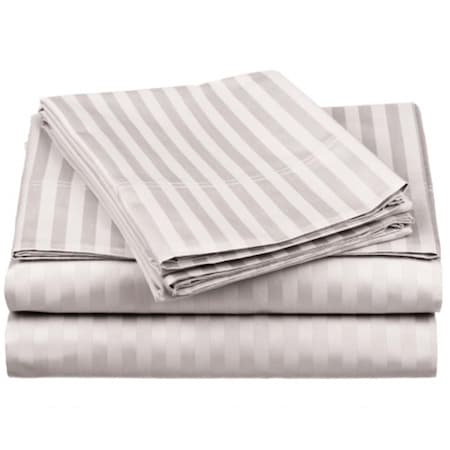 Impressions By Luxor Treasures Egyptian Cotton 650 Thread Count King Sheet Set-Silver 650KGSH STSV